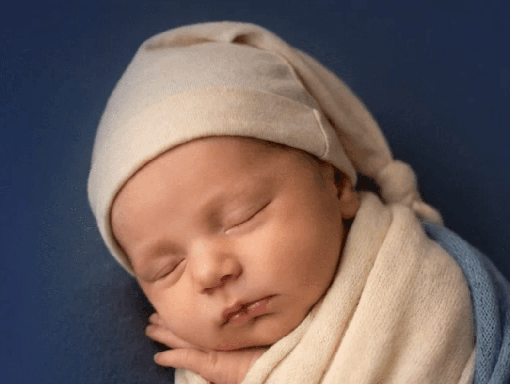 Peacefully sleeping baby